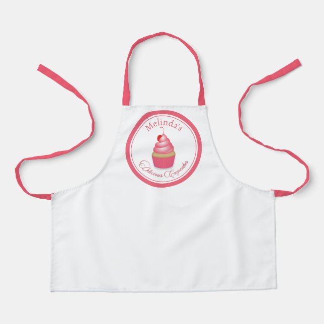 Tablier Apron de petits gâteaux rétro délicieux (Recto)