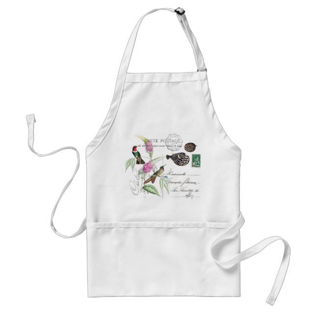 Tablier Apron de poisson de l'Ephémère française aux oisea (Devant)