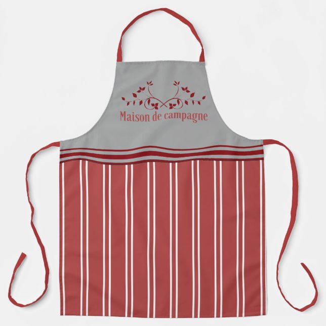 Tablier Apron de style vintage français (Recto)
