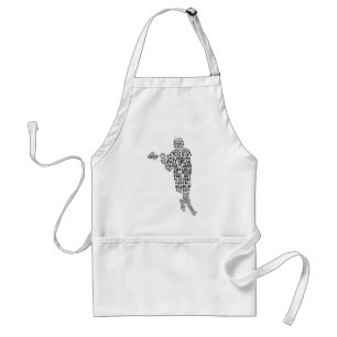 Tablier Apron de typographie de Lacrosse Player