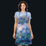 Tablier Apron des nappes d'eau de Monet<br><div class="desc">L’Eau de Monet. 
Visitez mon magasin pour un design plus intéressant et plus de choix de couleurs => zazzle.com/iwheels*</div>