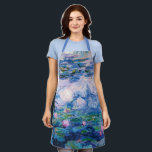 Tablier Apron des nappes d'eau de Monet<br><div class="desc">L’Eau de Monet. 
Visitez mon magasin pour un design plus intéressant et plus de choix de couleurs => zazzle.com/iwheels*</div>