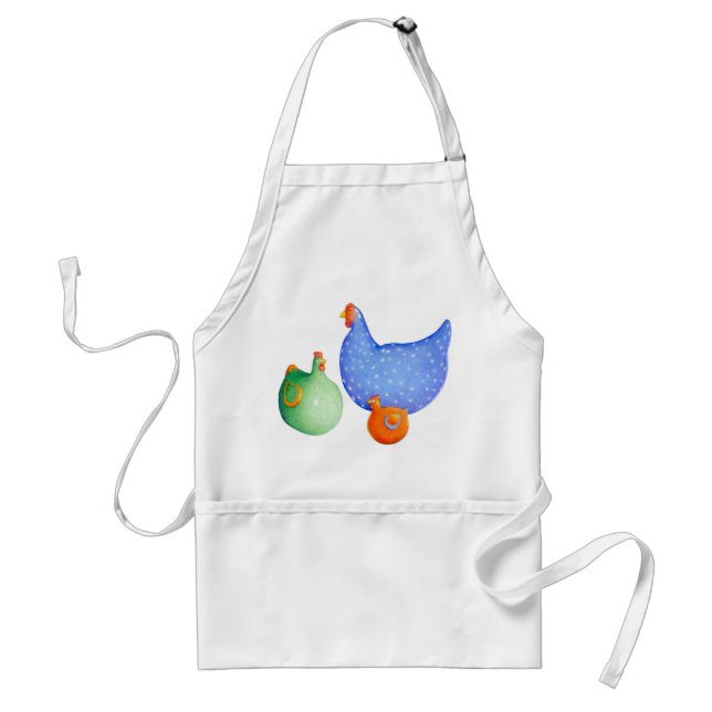 Tablier Apron des poules françaises (Devant)
