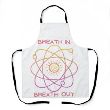 Apron, design "Breath In Breath Out"