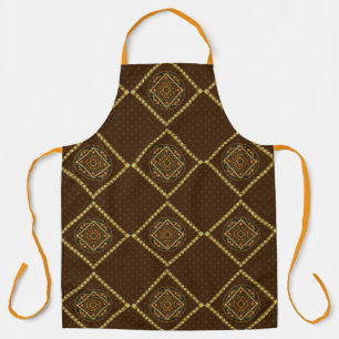 Tablier Apron d'impression intégral des icônes Thanksgivin