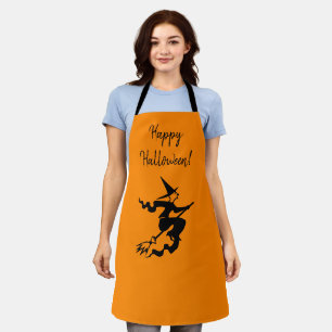 Tablier Apron d'impression tout-en-un noir orange de sorci