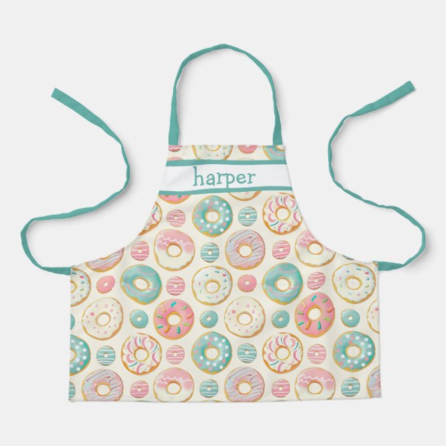 Tablier Apron Doughnut pour enfant personnalisé (Recto)