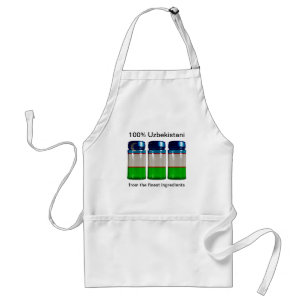 Tablier Apron d'Ouzbékistan Drapeau Jars