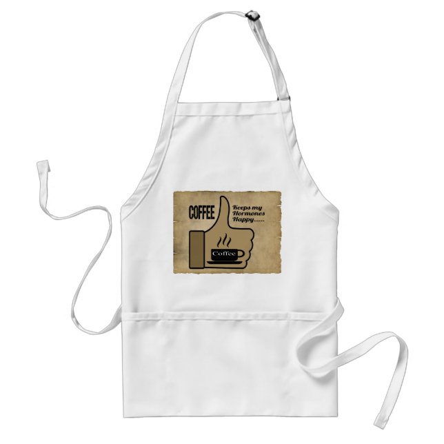 Tablier Apron drôle pour les femmes sur le café. Cadeau de (Devant)