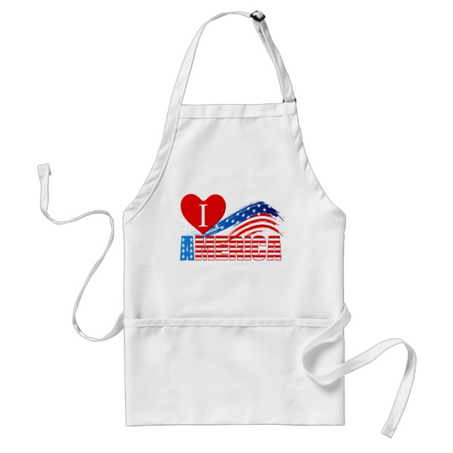 Tablier Apron - I (Coeur) AMERIQUE (Devant)