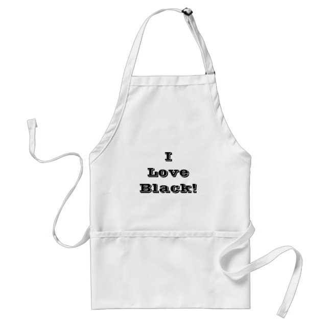 Tablier Apron I Love Black (Devant)