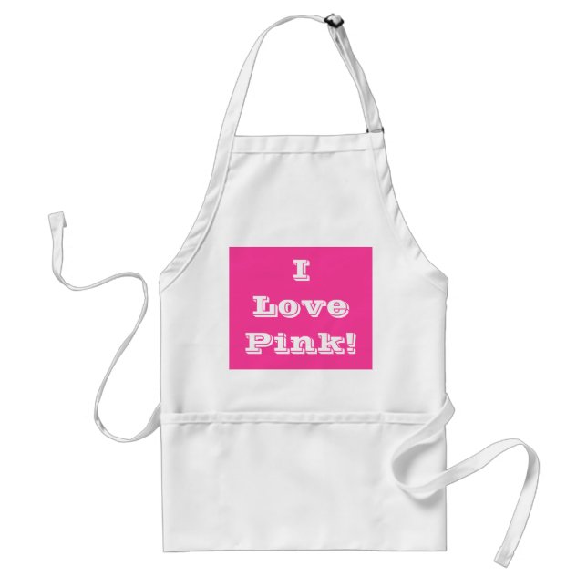Tablier Apron I Love Pink (Devant)