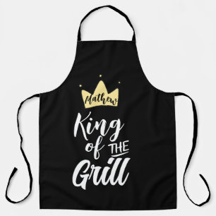 Tablier Apron King of the Grill Chef, Hilarious BBQ Cook