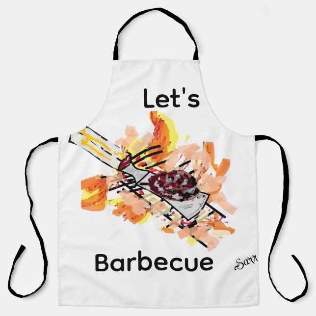 Tablier Apron : Le rêve du barbecue (Recto)