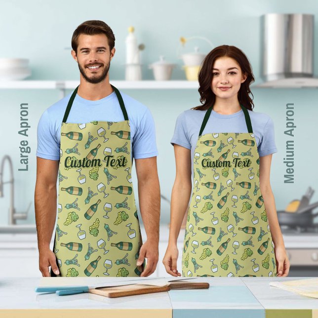 Tablier Apron Motif blanc (Créateur téléchargé)