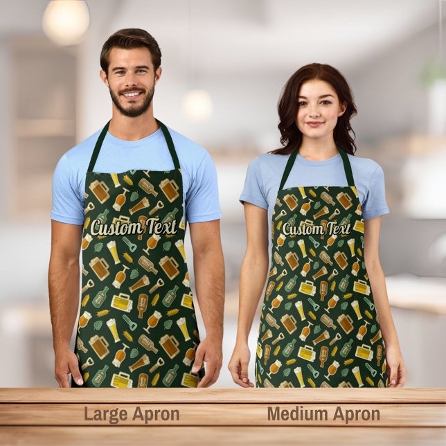 Tablier Apron Motif des icônes de bière (Créateur téléchargé)