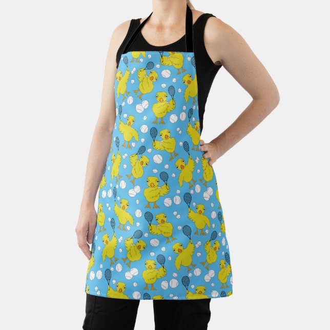 Tablier Apron Motif Tennis Chick (Insitu)