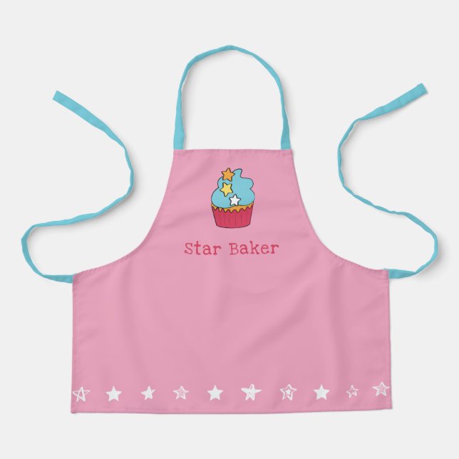 Tablier Apron personnalisé pour filles - Star Baker (Recto)