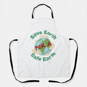 Tablier Apron - Sauvez la Terre pour une Terre Sûre