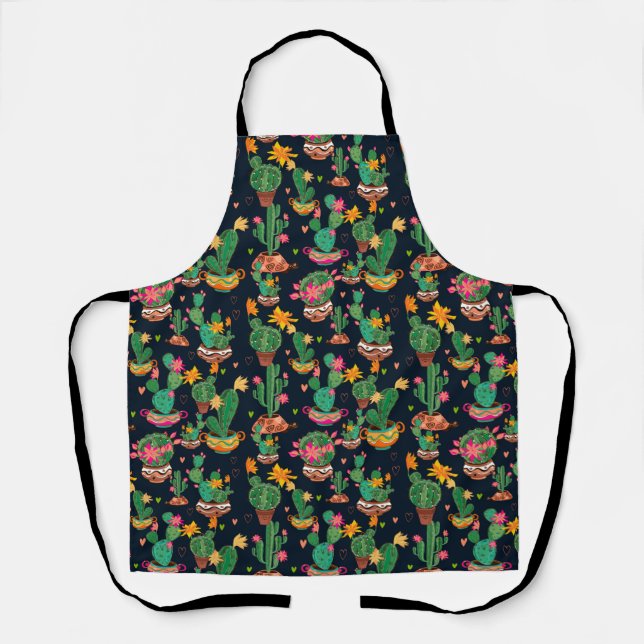 Tablier Apron Succulent de Cactus du désert (Recto)