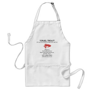 Tablier Apron "Truite rouge Matuka-Cruel"