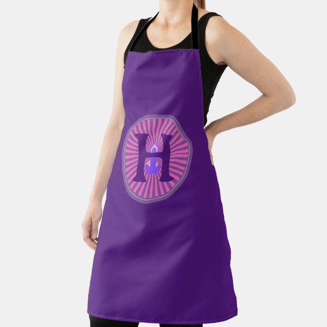 Tablier Apron - Yoga Zen - Personnalisé - Ajouter Initial (Insitu)