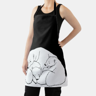 Tablier Aprons d'art de l'ours polaire et cadeaux d'ours
