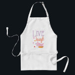 Tablier Aprons Live Laugh Love a Latke<br><div class="desc">Un tablier de taille standard "Live, Laugh, Love, a Latke". Ce "Live, Laugh, Love, a Latke" fait aussi un grand cadeau d'hôte/hôtesse ! Cette conception peut également être créée sur les autres tabliers de taille et la couleur de tablier peut être changée. Taille : Standard Vous n’aurez pas à embrasser...</div>