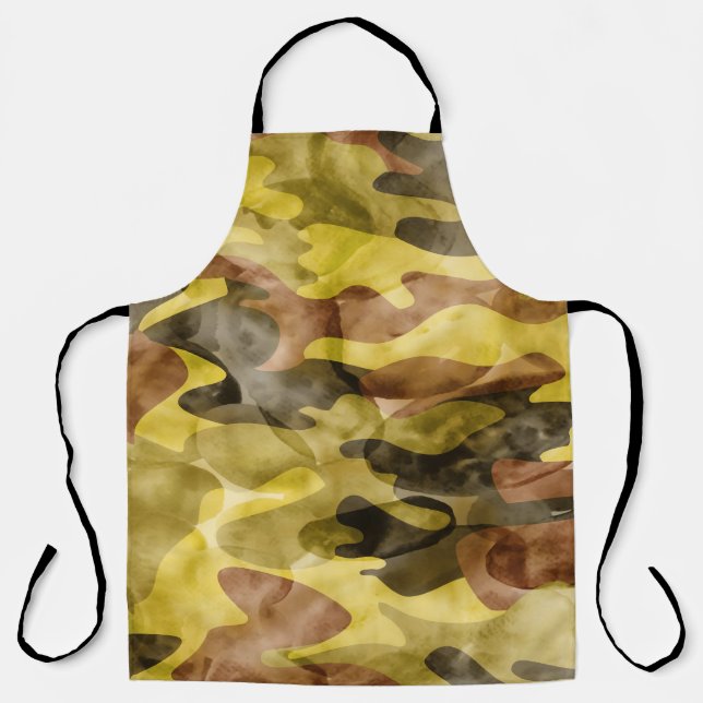 Tablier Aquarelle Abstraite : Teinture de camouflage (Recto)