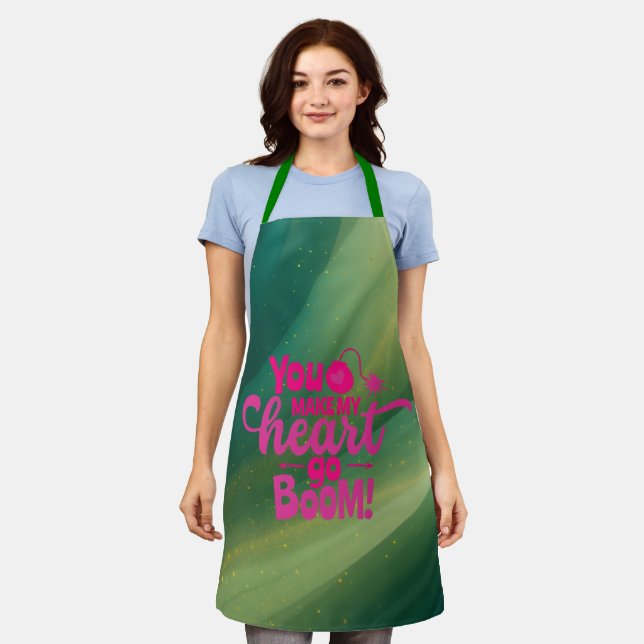 Tablier Aquarelle Artiste Apron peintre (Porté)