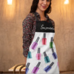 Tablier Aquarelle Beauté ongle polonais Salon personnalisé<br><div class="desc">Cette conception peut être personnalisée en choisissant l'option personnaliser pour ajouter du texte ou apporter d'autres modifications. Si ce produit a la possibilité de transférer la conception à un autre article, s'il vous plaît assurez-vous d'ajuster la conception pour s'adapter si nécessaire. Contactez-moi à colorflowcreations@gmail.com si vous souhaitez avoir cette conception...</div>