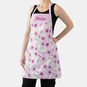 Tablier Aquarelle Cherry Blossom Design