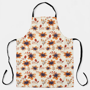 Tablier Aquarelle Chute Florale Motif sans joint