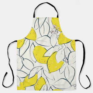 Tablier Aquarelle Citrus Citrus Motif sans couture