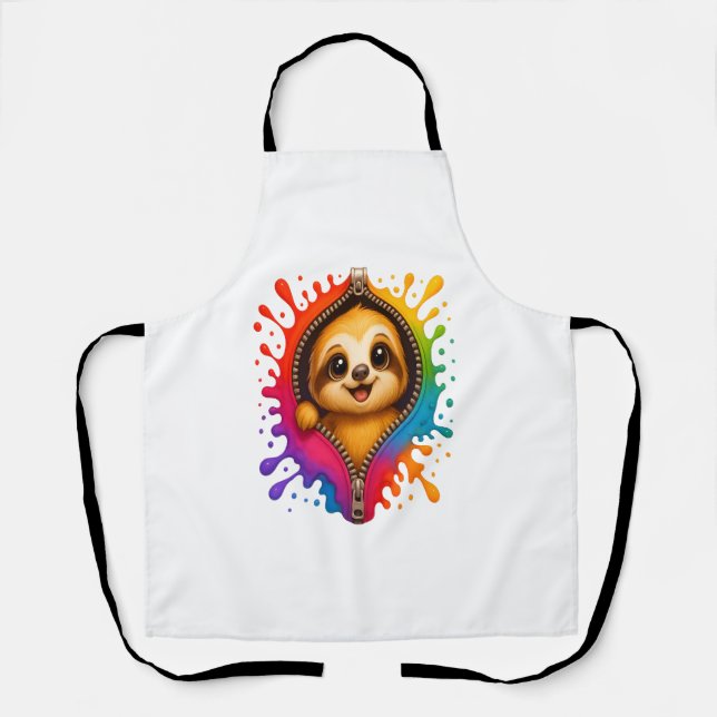 Tablier Aquarelle de fentes (Recto)