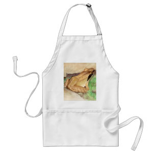 Tablier Aquarelle de grenouille à bois