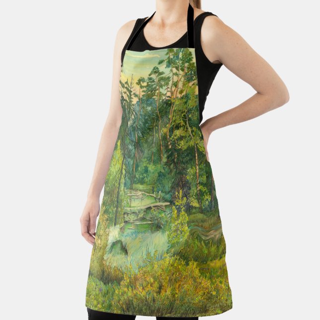 Tablier Aquarelle de peinture de forêt (Insitu)