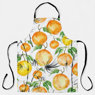 Tablier Aquarelle en bambou : motif sans couture dans la j