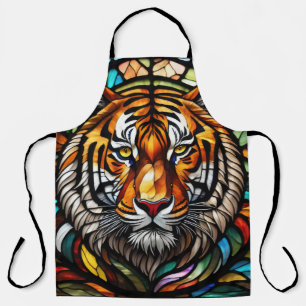 Tablier Aquarelle en verre tendu Tigre