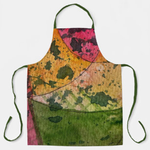 Tablier Aquarelle Et Encre Expressionnisme Abstrait Art