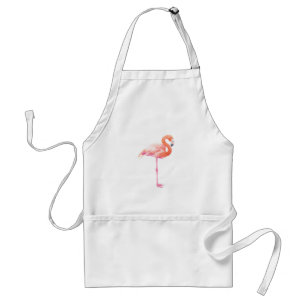 Tablier aquarelle Flamant rose