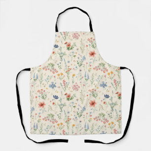 Tablier aquarelle Fleurs de jardin Fleur sauvage Prairie d