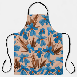 Tablier Aquarelle Floral Été Imprimer Motif