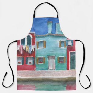 Tablier Aquarelle Italie : Main tirée
