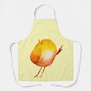 Tablier Aquarelle jaune mignon