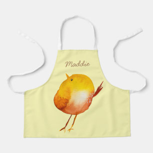 Tablier Aquarelle jaune mignon