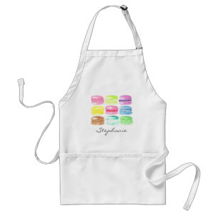 Tablier Aquarelle Macaron personnalisée