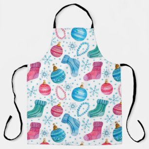 Tablier Aquarelle motif sans couture avec le stock de Noë