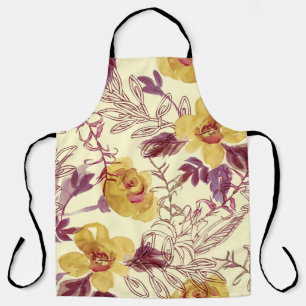 Tablier Aquarelle Motif transparent avec élément profilé