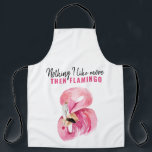 Tablier Aquarelle rose exotique moderne Flamant rose cadea<br><div class="desc">Ajoutez un brin d'humour et de flair tropical à votre routine de cuisine avec ce tablier flamand rose fantaisie ! Doté d'une charmante illustration de flamants aquarelles et de la phrase enjouée "Nothing I Like More THEN FLAMANT ROSE", cet tablier est un cadeau amusant et pratique pour les amateurs de...</div>